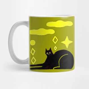 glittering cat Mug